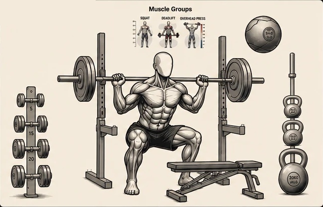 Muscle Mastery Free Weights library